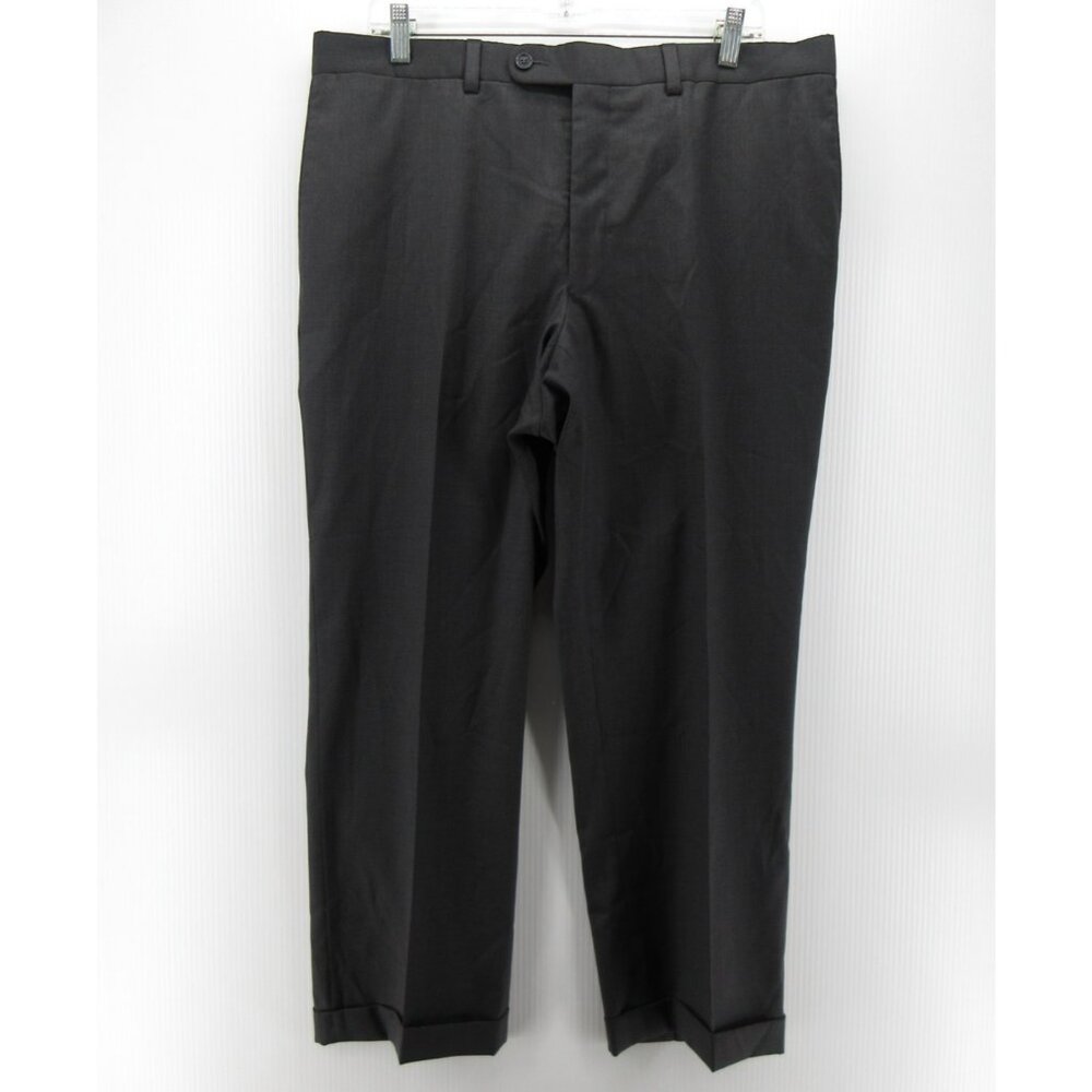 Jack Victor Pants 38 Loro Piana Wool Super 130s Trousers Cuffed 38X28